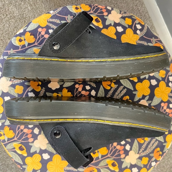 Dr. Martens Black Clogs with Yellow Stitching - Picture 2 of 9